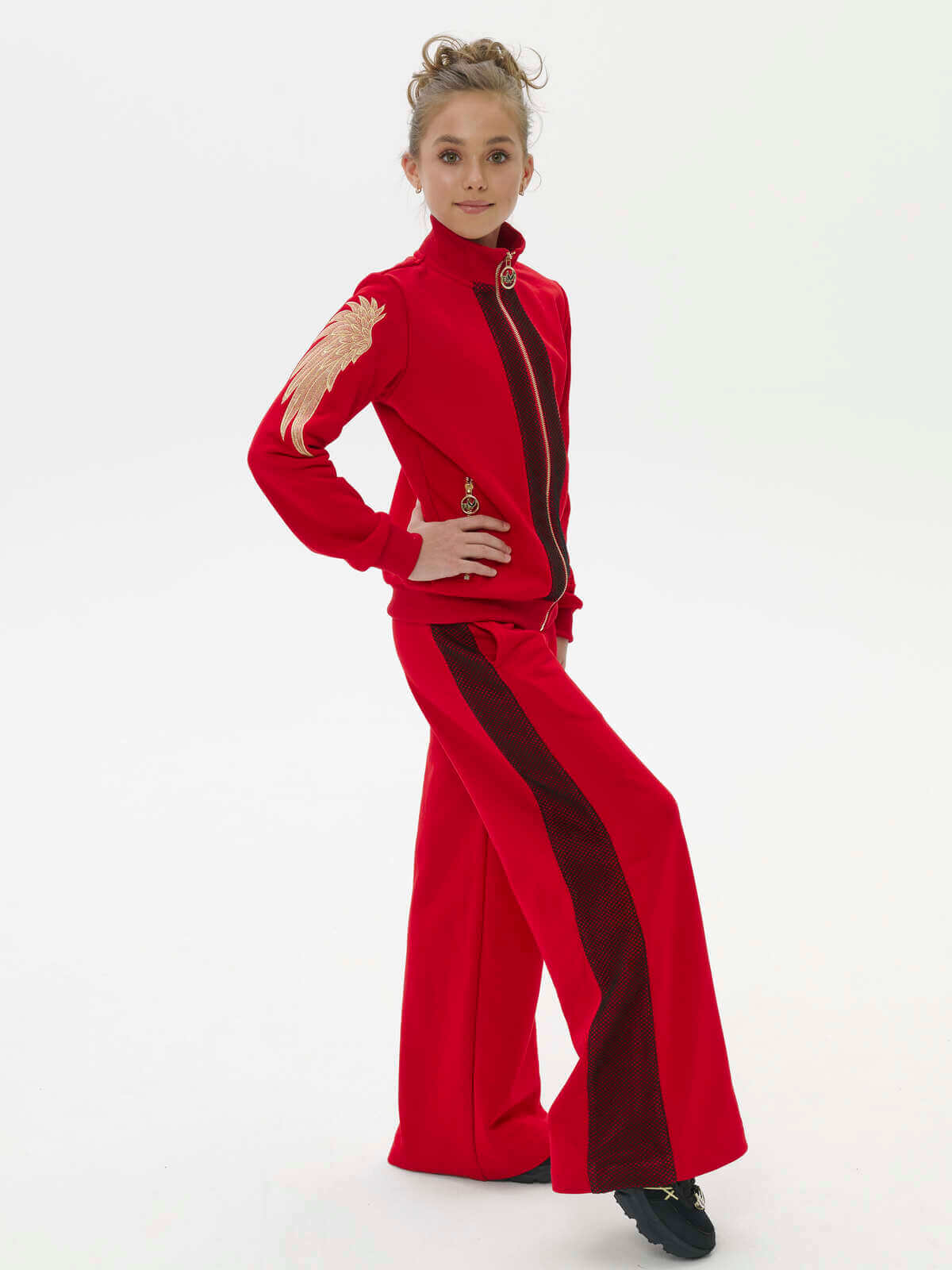 TRACKSUIT Red with black mesh - 0484