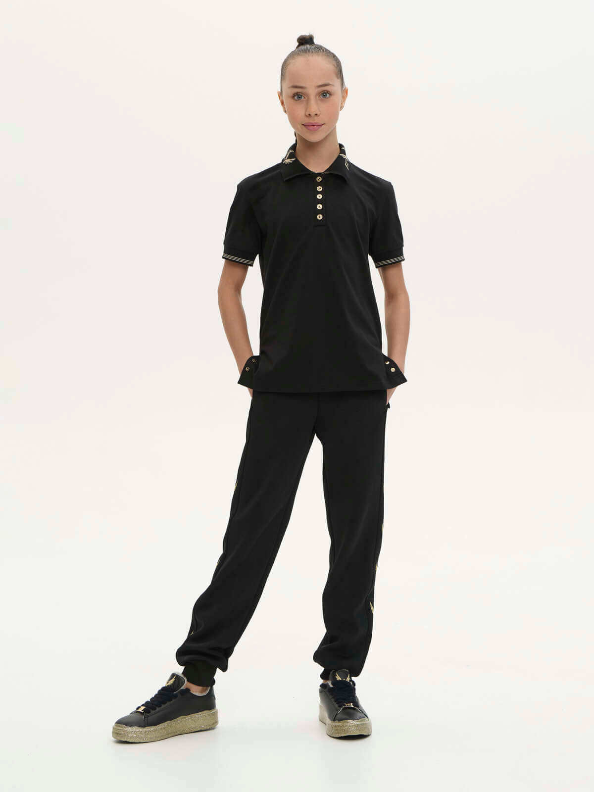 Two-piece set with polo shirt - 0388 Two-piece set with polo shirt - 0388