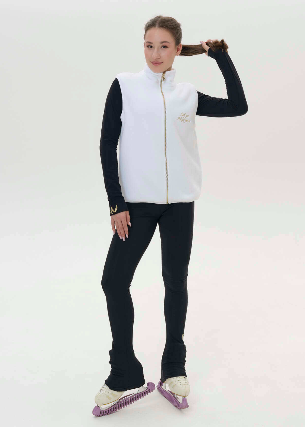 White fleece vest - 0406 White fleece vest - 0406