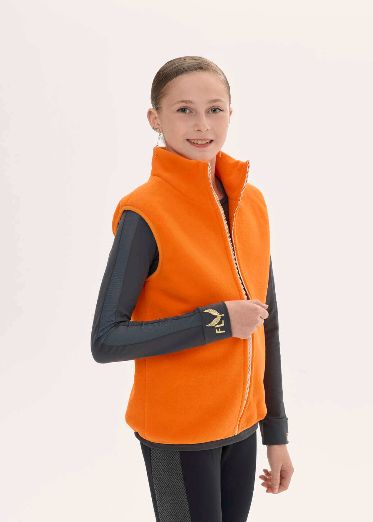Orange fleece vest - 0441 Orange fleece vest - 0441